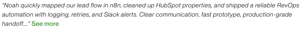 Client review